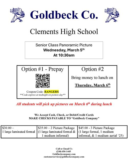 Senior Panoramic Picture Information